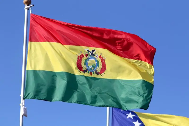 June 9, 2024, Saint Petersburg, Russia: The flag of the The Plurinational State of Bolivia seen in the gallery of flags of the participating countries in the framework of St. Petersburg International Economic Forum 2024
Europa Press/Contacto/Maksim Konstantinov
09/6/2024