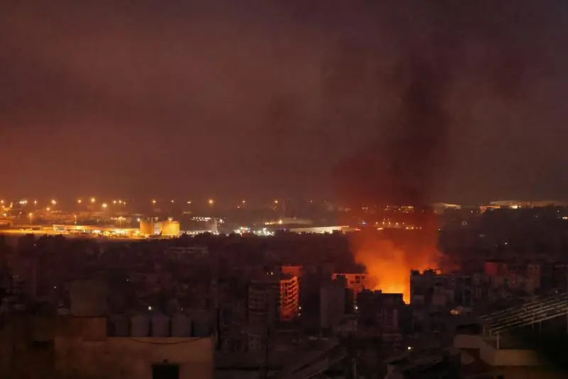 October 6, 2024, Beirut, Beirut, Lebanon: Beirut on October 6 after a night of bombing, the Lebanese capital woke up in thick smoke, 30 strikes of unprecedented intensity took place on the southern neighborhoods and near the airport,Image: 917177683, License: Rights-managed, Restrictions: * Belgium, France and Russian Rights OUT *, Model Release: no, Credit line: Sylvain Rostaing / Zuma Press / ContactoPhoto