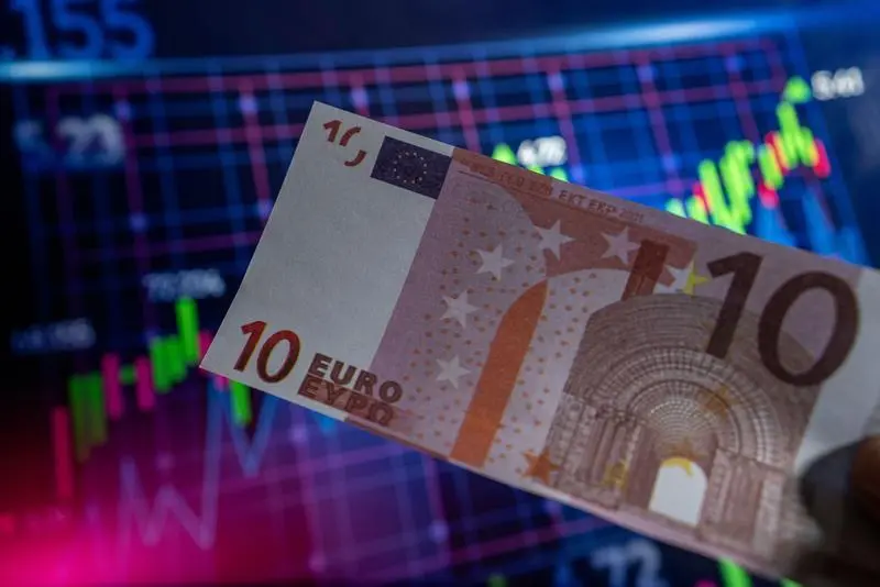 July 24, 2023, Turkey: In this photo illustration ten euros banknote seen displayed in front of an economic chart. In the election that took place on 28 May in Turkey, that resulted in the election of Recep Tayyip Erdo?an, the joint candidate of the Justice and Development Party (AK Party), the Nationalist Movement Party (MHP), the Great Unity Party (BBP) and the Re-Wealth Party (YRP), became the 13th President, the Dollar has appreciated by 34% against the Turkish Lira, while the Euro has appreciated by 41%,Image: 791866901, License: Rights-managed, Restrictions: , Model Release: no, Credit line: Tunahan Turhan / Zuma Press / ContactoPhoto
