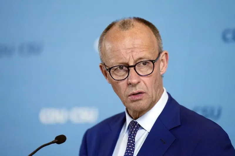 October 8, 2024, Berlin, Berlin, Deutschland: Friedrich Merz beim Pressestatement zur Fraktionssitzung der CDU/CSU-Bundestagsfraktion im Reichstagsgebäude. Berlin, 08.10.2024,Image: 918546361, License: Rights-managed, Restrictions: , Model Release: no, Credit line: Bernd Elmenthaler / Zuma Press / ContactoPhoto