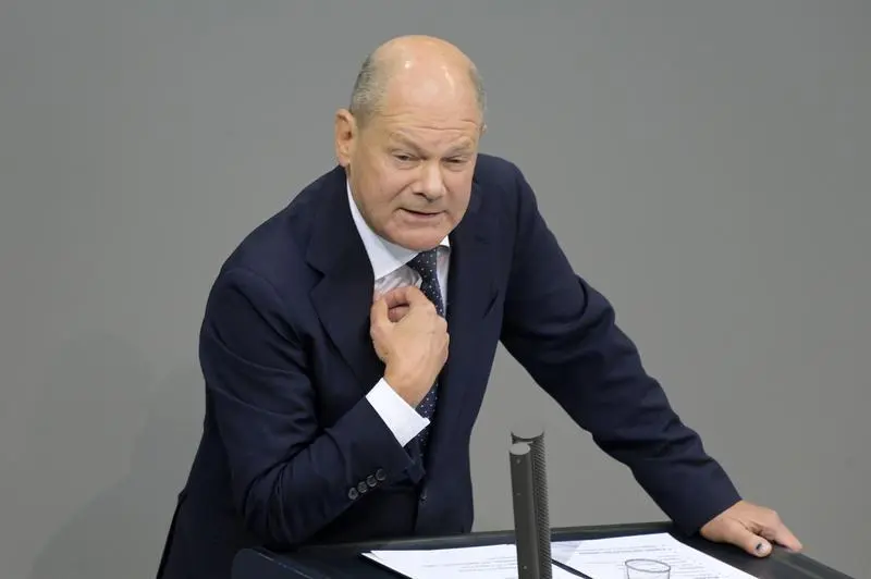 September 11, 2024, Berlin, Berlin, Deutschland: Olaf Scholz in der 184. Sitzung des Deutschen Bundestages im Reichstagsgebäude. Berlin, 11.09.2024,Image: 906593857, License: Rights-managed, Restrictions: , Model Release: no, Credit line: Frederic Kern / Zuma Press / ContactoPhoto