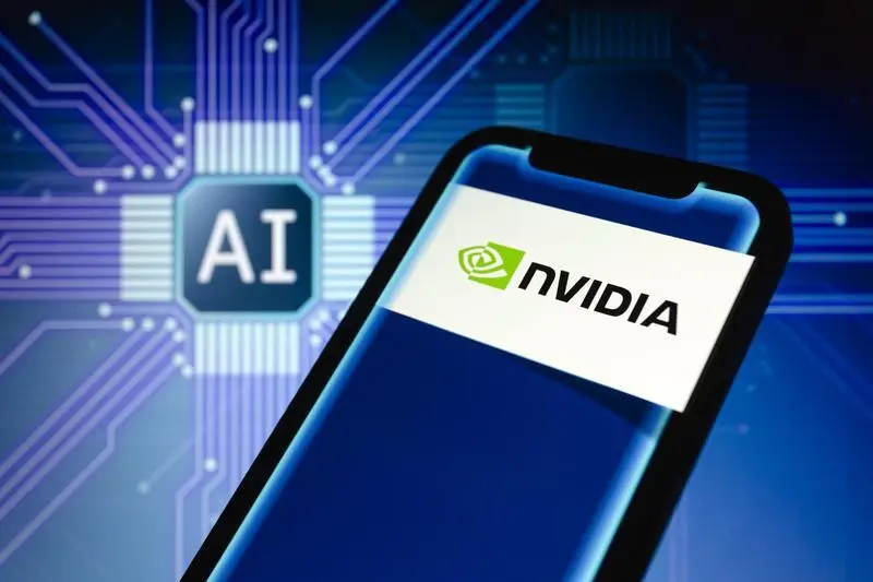 June 3, 2024, Asuncion, Paraguay: Logo of Nvidia (Nasdaq: NVDA) is displayed on a smartphone backdropped by the term AI (artificial intelligence) and visual representation of chip.,Image: 878671851, License: Rights-managed, Restrictions: , Model Release: no, Credit line: Andre M. Chang / Zuma Press / ContactoPhoto