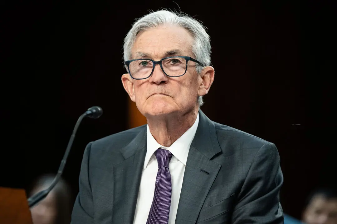 Jerome Powell, Chair of the Federal Reserve of the United States, at a hearing of the Senate Banking, Housing, and Urban Affairs committee at the U.S. Capitol.