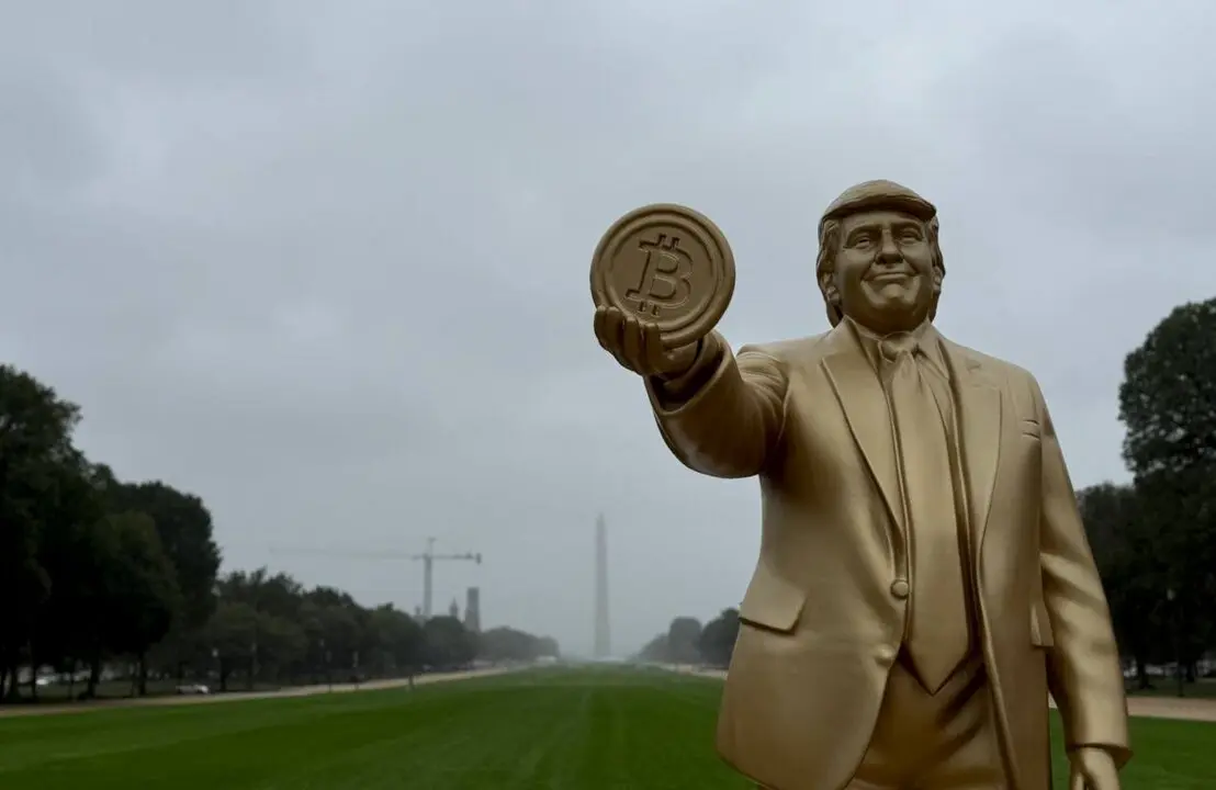 La estatua de Donald Trump