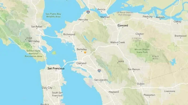 4.3-magnitude earthquake hits San Francisco area - COURTESY OF USGS