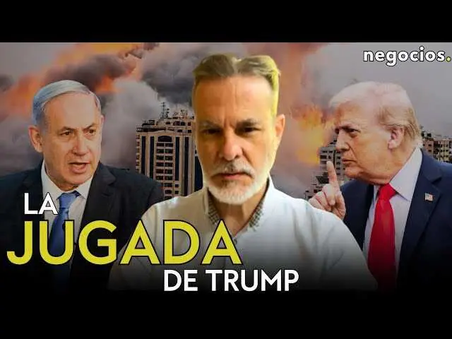 Captura del análisis de Negocios TV con Eduardo Irastorza, resaltando la tensión en Gaza y las maniobras de Trump en la escena internacional.<br>                        <br>                        <br>                        <br>                      