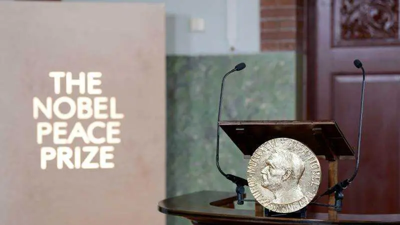 El líder opositor venezolano Machado recibe el Premio Nobel de la Paz