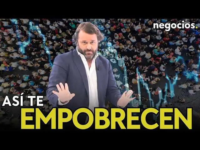 Gráfico que ilustra el aumento de deuda de los hogares estadounidenses junto a iconografía de crisis financiera y el símbolo del dólar.<br>                        <br>                        <br>                        <br>                      