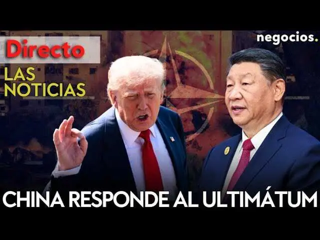 Miniatura que muestra a Donald Trump, el secretario general de la OTAN Mark Rutte y un mapa geopolítico con destaque en Rusia y China.<br>                        <br>                        <br>                        <br>                      