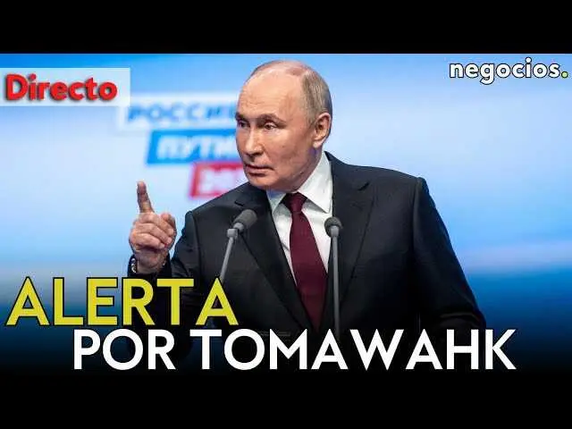 El presidente Vladímir Putin durante su discurso en el Foro Internacional de la Semana Rusa de la Energía, mientras alerta a Estados Unidos sobre la amenaza de misiles Tomahawk.<br>                        <br>                        <br>                        <br>                      