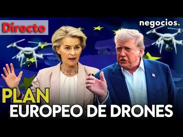 Imagen que muestra un drone en vuelo sobre un área fronteriza europea, simbolizando la nueva estrategia tecnológica de seguridad de la UE.<br>                        <br>                        <br>                        <br>                      