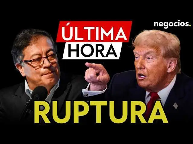Captura de pantalla del vídeo de Negocios TV que muestra a Gustavo Petro durante su declaración sobre la política hacia Venezuela.<br>                        <br>                        <br>                        <br>                      