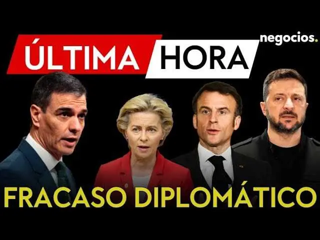 Líderes europeos firmando un documento conjunto en apoyo a Ucrania, con la ausencia notable del presidente del Gobierno español Pedro Sánchez<br>                        <br>                        <br>                        <br>                      