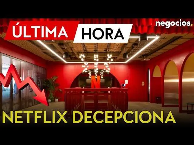 Captura de pantalla del video donde se muestran cifras financieras recientes de Netflix, cortesía de Negocios TV.<br>                        <br>                        <br>                        <br>                      