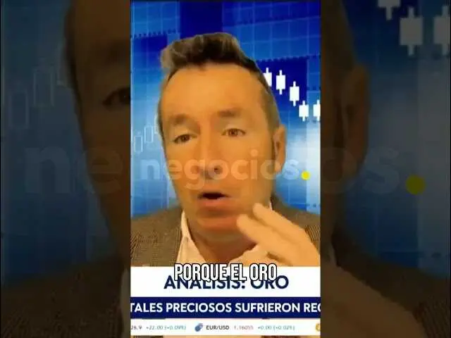 Gráfico ilustrativo sobre la fluctuación del precio del oro con símbolos de bitcoin y otros activos financieros<br>                        <br>                        <br>                        <br>                      