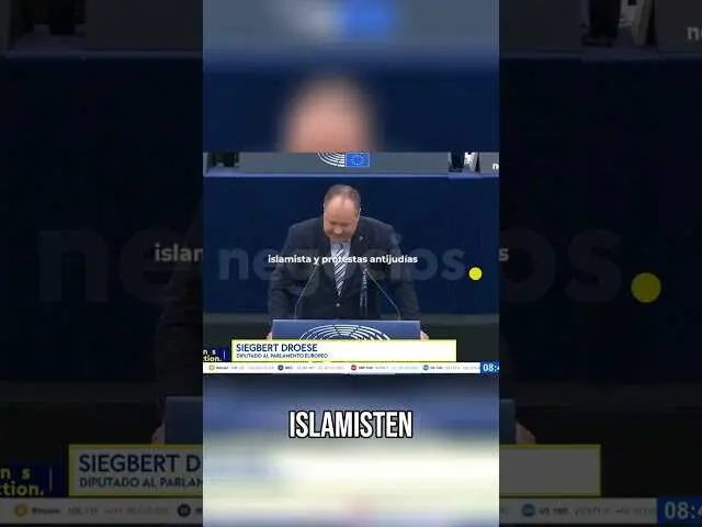 Fotografía en miniatura del vídeo de Siegbert Droese difundido por Negocios TV, mostrando su rostro durante la declaración.<br>                        <br>                        <br>                        <br>                      