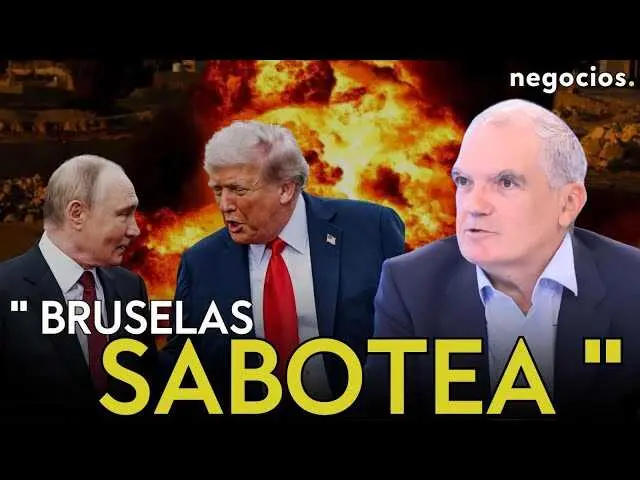 Adrián Zelaia, presidente de Ekai Group, durante su entrevista en Negocios TV, cuestionando la política europea en el conflicto de Ucrania.<br>                        <br>                        <br>                        <br>                      