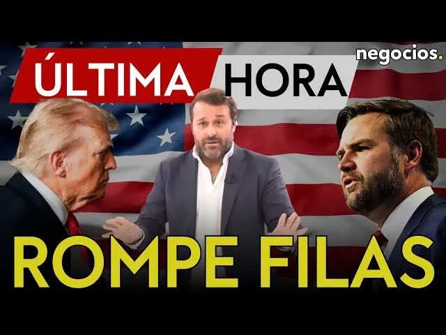 Donald Trump en un mitin político, rechazando rumores sobre su posible candidatura a la vicepresidencia en 2028.<br>                        <br>                        <br>                        <br>                      