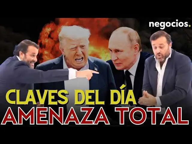 Miniatura del vídeo que muestra a Vladimir Putin, Donald Trump, Javier Milei y la imagen artística del cometa 3I/Atlas con un fondo de gráficos económicos y mapas globales.<br>                        <br>                        <br>                        <br>                      