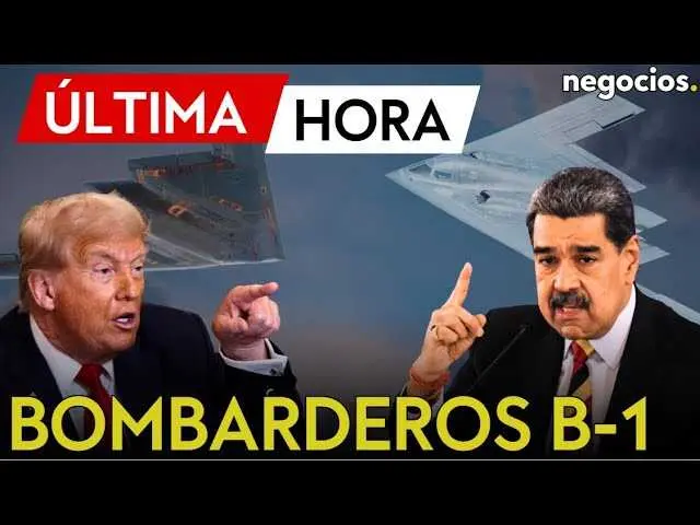 Imagen del sobrevuelo de bombarderos B-1B en el espacio aéreo cerca de la costa venezolana captada en alta definición<br>                        <br>                        <br>                        <br>                      