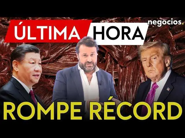 Gráfica mostrando la subida histórica del precio del cobre mientras se anuncian negociaciones entre Estados Unidos y China.<br>                        <br>                        <br>                        <br>                      
