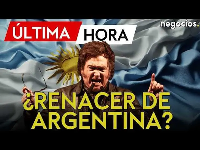 Javier Milei en un mitin político, ante una multitud, presenta su plan económico para reformar Argentina<br>                        <br>                        <br>                        <br>                      