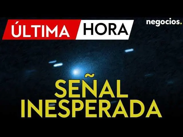 Imagen del cometa 3I/ATLAS con la señal inesperada detectada, captada en el paso por el sistema solar.<br>                        <br>                        <br>                        <br>                      