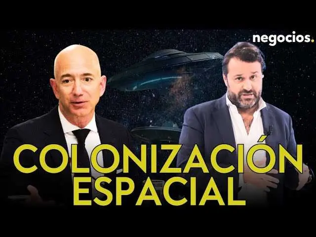 Jeff Bezos durante la presentación de sus proyectos espaciales en la Italian Tech Week<br>                        <br>                        <br>                        <br>                      