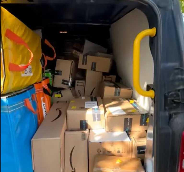 La furgoneta de Amazon