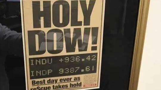 Los cinco días en que el Dow Jones hizo historia: las mayores subidas y las lecciones que dejaron a los inversores