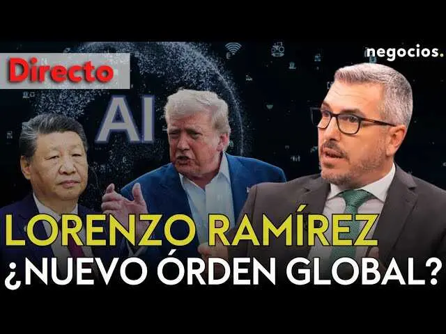 Miniatura del vídeo que muestra a Lorenzo Ramírez en entrevista, con gráficos de economía y tecnología de fondo.<br>                        <br>                        <br>                        <br>                      