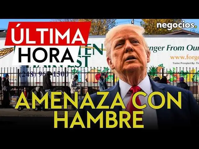 Donald Trump gesticulando en un mitin político con un fondo que sugiere tensión y debate sobre temas sociales y políticos.<br>                        <br>                        <br>                        <br>                      