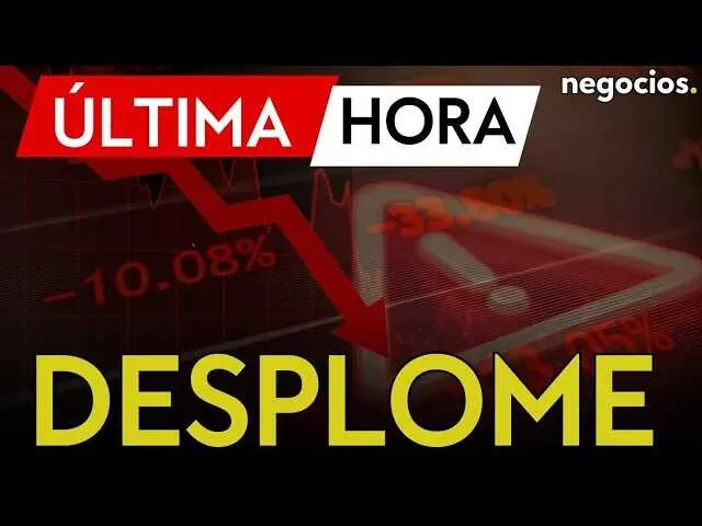 Gráficos bursátiles negativos con foco en las caídas de las bolsas asiáticas y símbolos tecnológicos que reflejan la inestabilidad actual en los mercados.<br>                        <br>                        <br>                        <br>                      