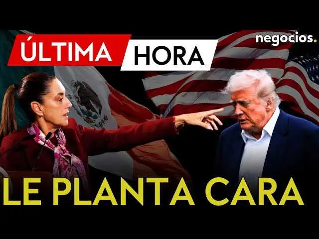 Claudia Sheinbaum durante una conferencia de prensa donde reafirma la soberanía nacional frente a las presiones internacionales.<br>                        <br>                        <br>                        <br>                      