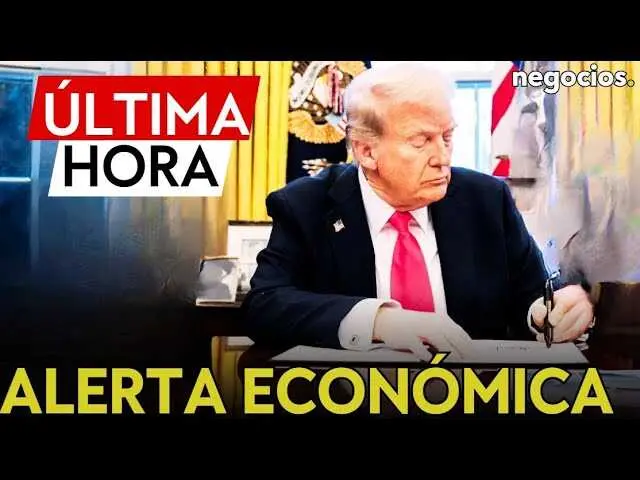 Thumbnail oficial del vídeo de Negocios TV donde se destaca el mensaje de Donald Trump sobre los aranceles y la Corte Suprema de EE.UU.<br>                        <br>                        <br>                        <br>                      