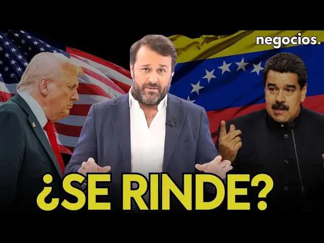 Retrato de Nicolás Maduro con un fondo de banderas venezolanas y estadounidense, simbolizando las negociaciones políticas recientes.<br>                        <br>                        <br>                        <br>                      