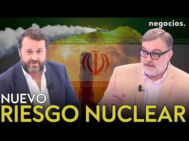 Fotografía del video de Negocios TV donde Gustavo de Arístegui habla sobre la amenaza creciente de Irán en la carrera armamentística y su desarrollo de armamento nuclear.<br>                        <br>                        <br>                        <br>                      