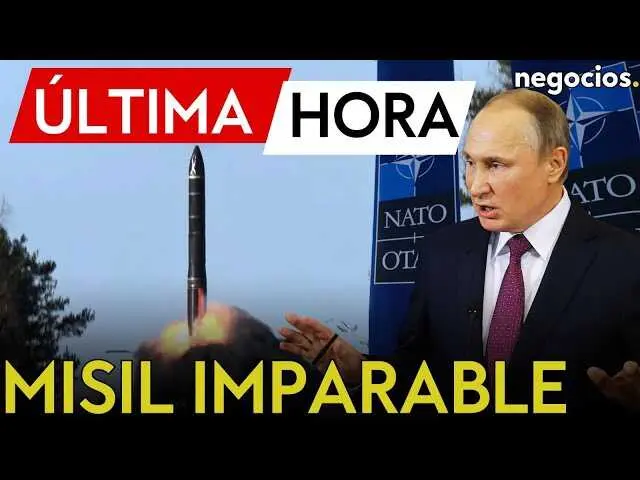 Imagen del misil RS-28 Sarmat en representación de su despliegue ruso y su capacidad tecnológica avanzada.<br>                        <br>                        <br>                        <br>                      