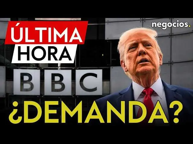 Captura del documental de la BBC con la imagen de Donald Trump durante su discurso del 6 de enero de 2021.<br>                        <br>                        <br>                        <br>                      