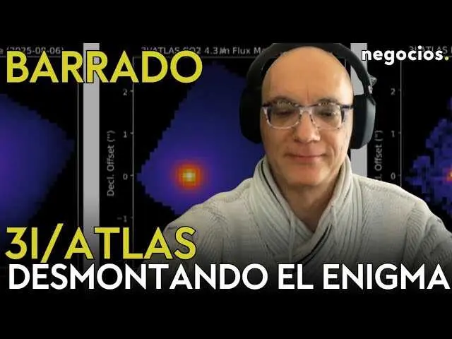 Imagen del cometa 3I/ATLAS captada en su paso interestelar, mostrando su núcleo y cola característica al acercarse al sistema solar.<br>                        <br>                        <br>                        <br>                      