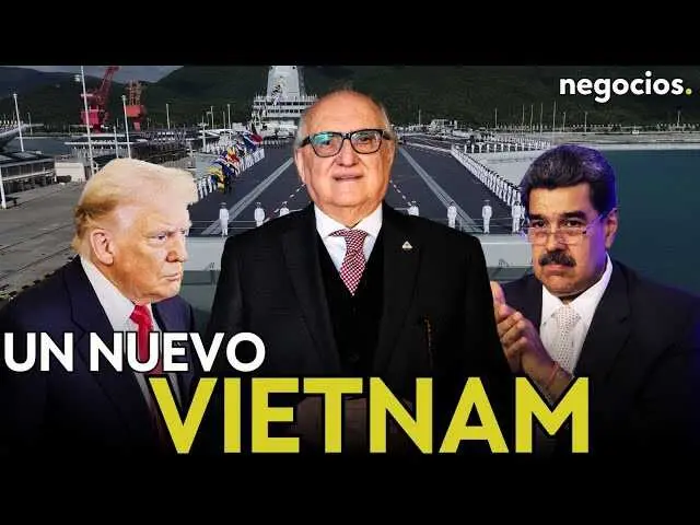 Portaaviones estadounidense USS Gerald Ford en maniobras en el Caribe, cerca de Venezuela en un contexto de alta tensión militar y política.<br>                        <br>                        <br>                        <br>                      