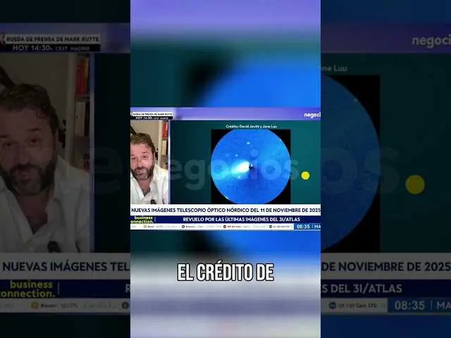 Imagen satelital que muestra el cometa 3I/ATLAS en su trayectoria cercana a la Tierra, capturada recientemente por telescopios astronómicos.<br>                        <br>                        <br>                        <br>                      