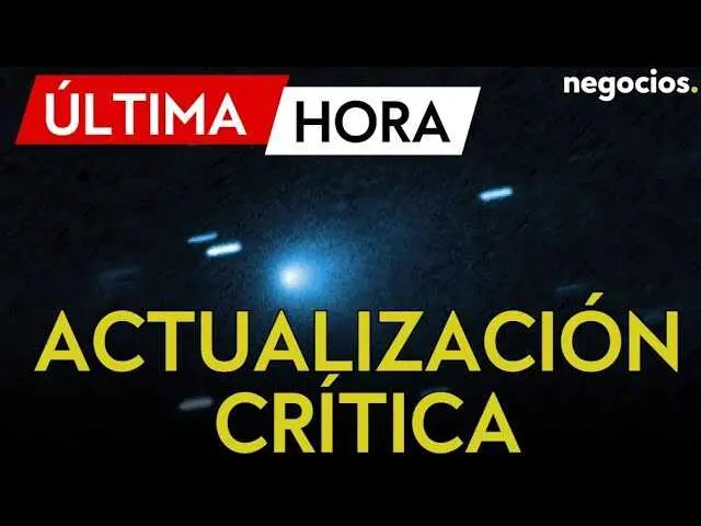 Imagen del cometa 3I/ATLAS captada en la actualización crítica de la ESA combinando datos desde Marte y la Tierra.<br>                        <br>                        <br>                        <br>                      