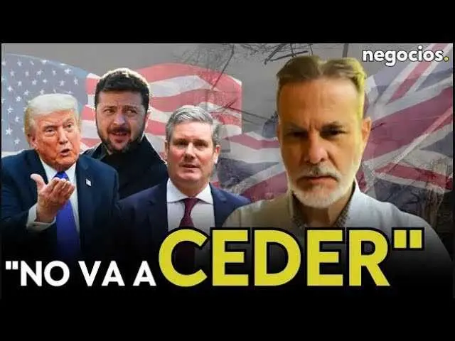 Thumbnail del vídeo en YouTube mostrando a expertos analizando la crisis entre EE.UU. y Reino Unido por Ucrania.<br>                        <br>                        <br>                        <br>                      