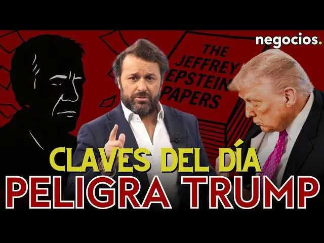 Fotografía oficial del presidente Trump junto a gráficos económicos y la imagen conceptual del cometa 3I/Atlas<br>                        <br>                        <br>                        <br>                      