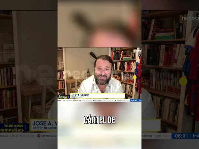 Thumbnail del vídeo de Negocios TV donde se muestra a Donald Trump con un fondo alusivo a Venezuela y temas geopolíticos.<br>                        <br>                        <br>                        <br>                      