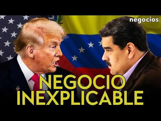Imagen en miniatura que muestra a Donald Trump y Nicolás Maduro con un fondo de mapas geopolíticos y presencia militar en el Caribe.<br>                        <br>                        <br>                        <br>                      