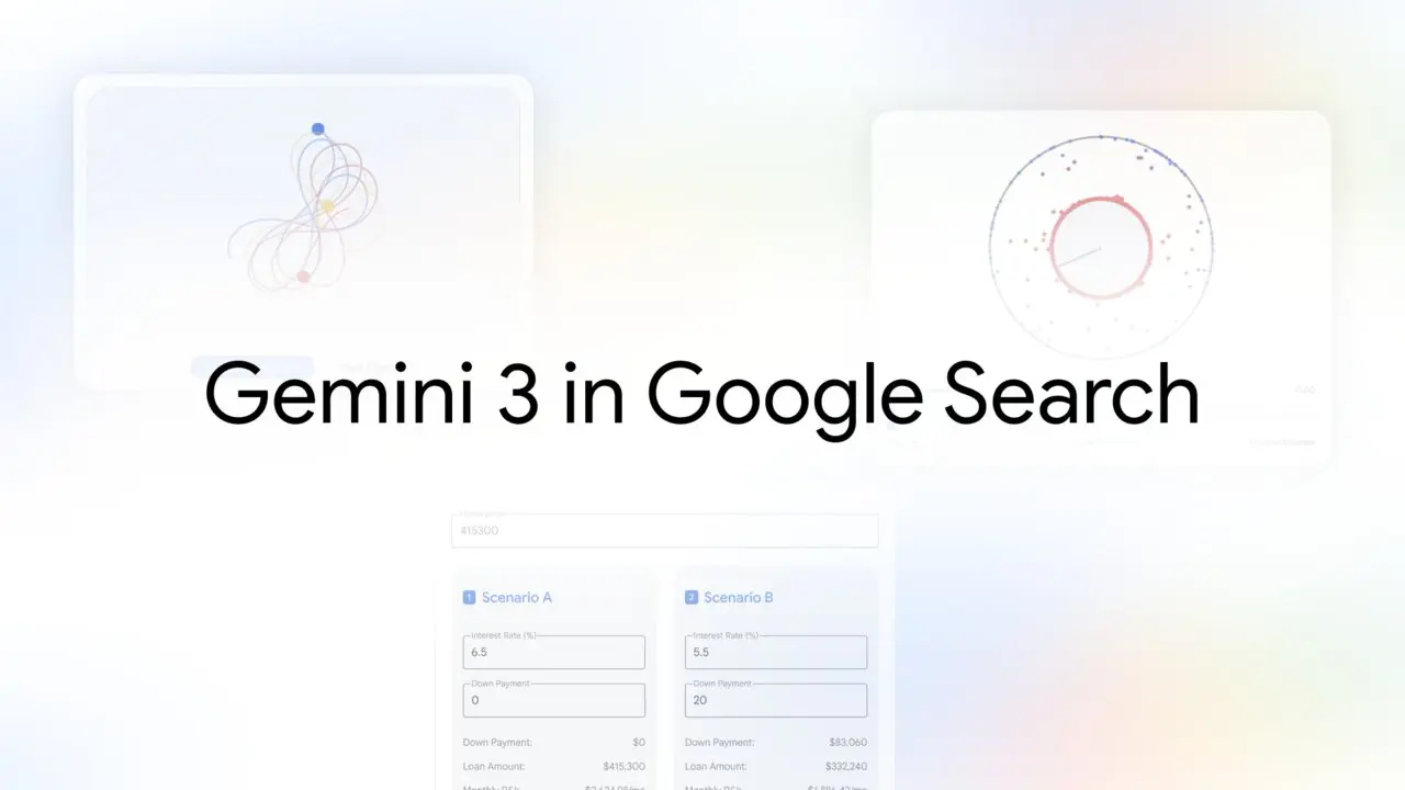 Gemini 3 in Google Search (Blog Hero)
