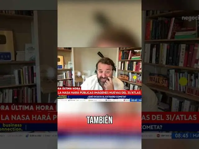 Thumbnail del vídeo de Negocios TV que anuncia las imágenes inéditas del 3I/ATLAS por la NASA<br>                        <br>                        <br>                        <br>                      