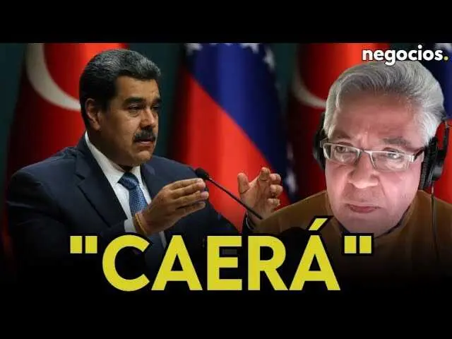 Ivo Hernández durante su intervención en Negocios TV, con el mapa geopolítico del Caribe de fondo.<br>                        <br>                        <br>                        <br>                      